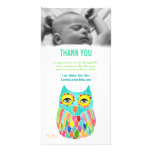 Thank You Note Baby Owl Photo Card Template photo cards