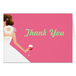 Thank you note card
