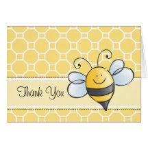 Thank You Note Card | Yellow Bumble Bee
