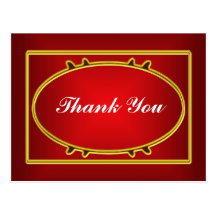 Thank you Note  Postcard