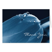 Thank You Notecard Card, Tulip & Raindrops, Floral