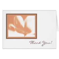 Thank You, Pecan Tulip Card, Greeting Template