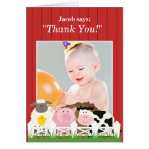 Thank You Photo Farm Card
