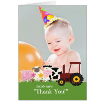 Thank You Photo Farm Card
