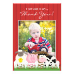 Thank You Photo Farm Flat Invitation