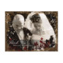 Thank You Photo Wedding Postcard Vintage Brown