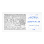 Thank you photocard from baby photo greeting card