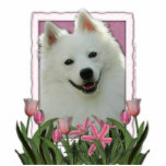 Thank You - Pink Tulips - American Eskimo Photo Sculpture