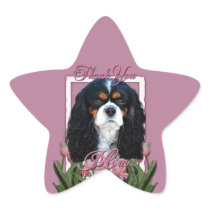 Thank You - Pink Tulips - Cavalier - Tri-Colour