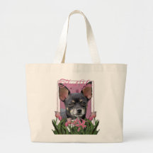 Thank You - Pink Tulips - Chihuahua - Isabella Bag