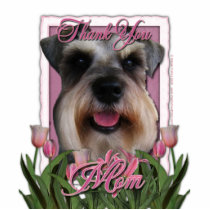 Thank You - Pink Tulips - Schnauzer