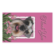 Thank You - Pink Tulips - Schnauzer