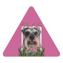Thank You - Pink Tulips - Schnauzer