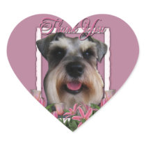 Thank You - Pink Tulips - Schnauzer