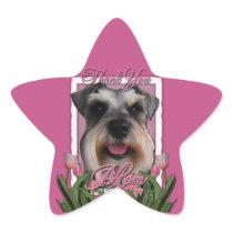 Thank You - Pink Tulips - Schnauzer