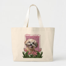 Thank You - Pink Tulips - ShihPoo - Maggie Bag