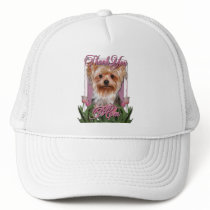 Thank You - Pink Tulips - Yorkshire Terrier