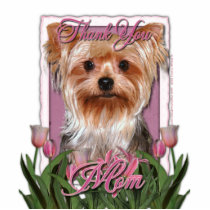 Thank You - Pink Tulips - Yorkshire Terrier