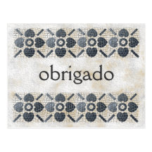Thank You - Portugese Postcard