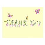 Thank You postcard w/Flowers - see back