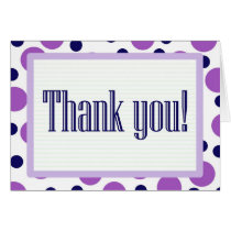 Thank You Purple Dots cards