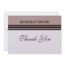 Thank you purple with black custom invites