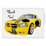 Thank You Race Car Card