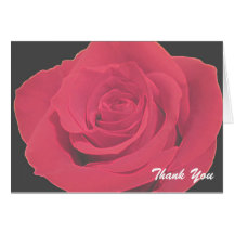 Thank you rose greeting cards