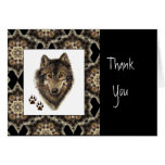 Thank You, Scripture, John 1:16,Wolf Animal Card