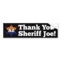 Thank You Sheriff Joe! bumper stickers
