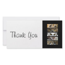 Thank You slim Card - Animals Eyes Custom Photo Card