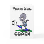 Thank you Soccer Coach, Football Coach Card