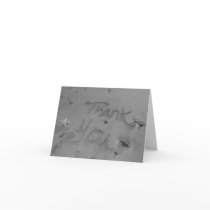 Thank You - Starfish black and white Card