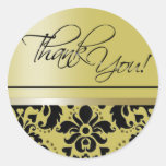 Thank You Sticker (Chaucer/golden black)
