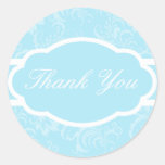 Thank You Sticker (Sophisticated Pale Blue)