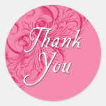 Thank You Stickers in Pink