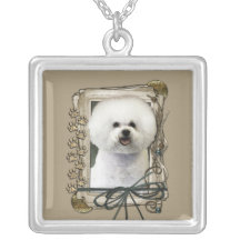 Thank You - Stone Paws - Bichon Frise Custom Necklace
