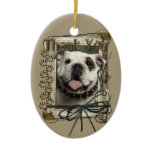 Thank You - Stone Paws - Bulldog Ornament