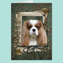Thank You - Stone Paws - Cavalier cards