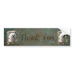 Thank You - Stone Paws - Chinese Crested Kahlo Dad Bumper Sticker