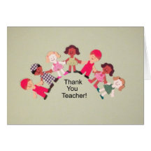 Thank You Teacher! Greeting Card