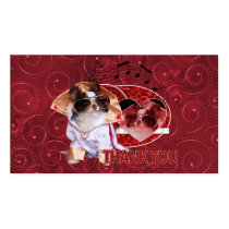 Thank You - Thank You Very Much - Chihuahua -Gizmo Business Card Templates