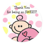 Thank You Tickled Pink Girl stickers