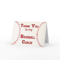 Thank You to my Baseball Coach