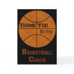 Thank You to my Basketball Coach