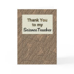 Thank You To My Science Teacher cards