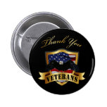 Thank You Veterans Pinback Buttons