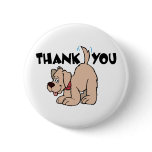Thank You ~ Wagging Tail Dog Button
