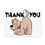 Thank You ~ Wagging Tail Dog Postcard