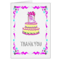 Thank you - Wedding cake Card